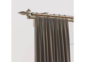 4042627439081 - Gardinenstange INDEKO Genua Gardinenstangen Gr L 250 cm Ø 16 mm 1 St 2 läufig silberfarben Gardinenstangen nach Maß