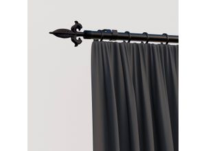 4042627440124 - Gardinenstange INDEKO Genua schwarz L210cm Ø16mm Eisen Gardinenstangen
