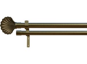 4042627447710 - Gardinenstange INDEKO Volterra gold (altmessingfarben) L240cm Ø16mm Eisen Gardinenstangen