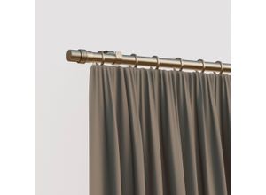 4042627448212 - Gardinenstange INDEKO Zylinder silber (silberfarben) Gardinenstangen L 380cm Ø 16mm 1 läufig Eisen L380cm