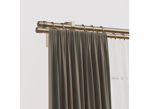 4042627448649 - Gardinenstange INDEKO Zylinder Gardinenstangen Gr L 450 cm Ø 16 mm 1 St 2 läufig silberfarben Gardinenstangen nach Maß