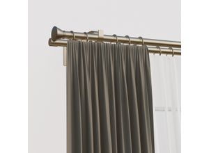 4042627450505 - Gardinenstange INDEKO Ibiza silber (silberfarben) L150cm Ø16mm Eisen Gardinenstangen