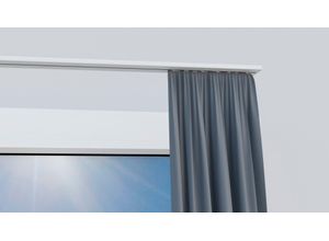 4042627467817 - Vorhangschiene INDEKO Wendeschiene weiß L270cm Aluminium Gardinenstangen Innenlaufschiene 1- bis 4-läufig Wunschmaßlänge
