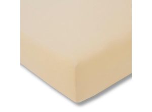 4042745056054 - Spannbettlaken ESTELLA Feinjersey-Spannbettuch Laken Gr B L 150 cm x 200 cm 1 St Jersey 150 x 200 cm-140 x 200 cm 22 cm beige (natur) Rundumgummi