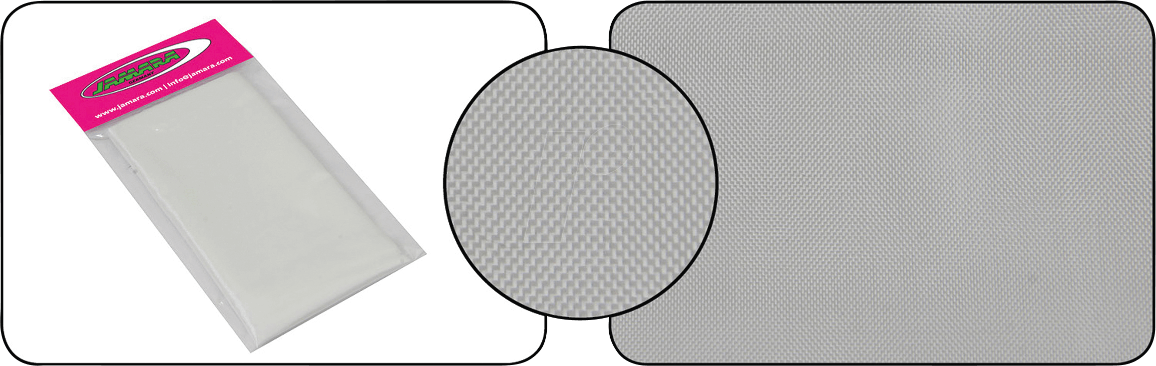 4042774151324 - JAMARA 232511 - Glasgewebe 1270 x 800 mm 49g Leinen