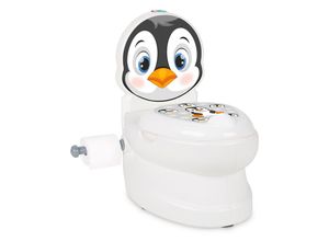 4042774469252 - JAMARA-460960-Meine kleine Toilette Pinguin mit Spülsound und Toilettenpapierhalter