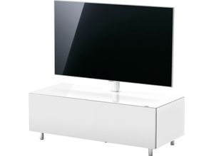 4042776073723 - Lowboard JUST BY SPECTRAL Just Racks Sideboards Gr B H T 111 cm x 38 cm x 48 cm TV - Paket weiß Lowboards JRL 1100T Breite 111 cm wahlweise mit Basis- oder TV-Paket