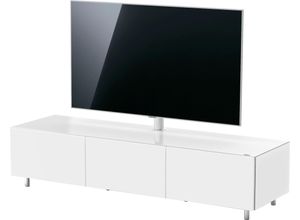 4042776073761 - Lowboard JUST BY SPECTRAL Just Racks Sideboards Gr B H T 1652 cm x 38 cm x 48 cm TV - Paket mit Schublade Hochwertige Scharniere und Klappendämpfer weiß Lowboards JRL 1650T Breite 165 cm wahlweise mit Basis - oder TV-Paket