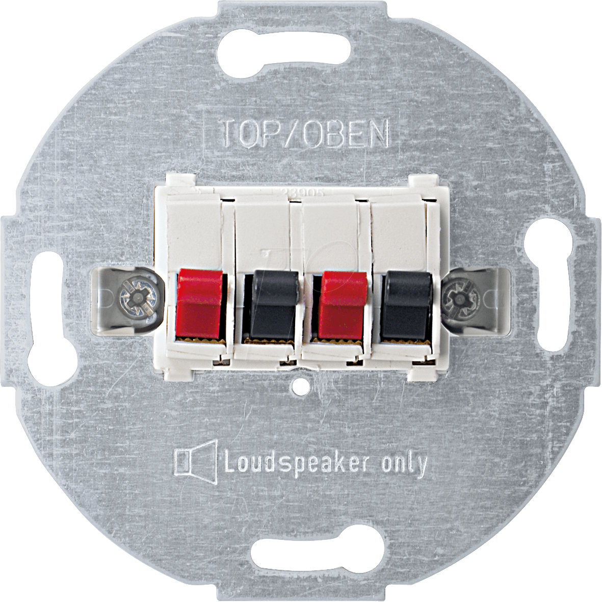 4042811044992 - EL SM 467019 - System M Lautsprecheranschluss polarweiß glänzend