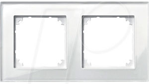 4042811081423 - EL MP 489219 - M-PLAN Echtglasrahmen 2-fach brillantweiß antibakteriel