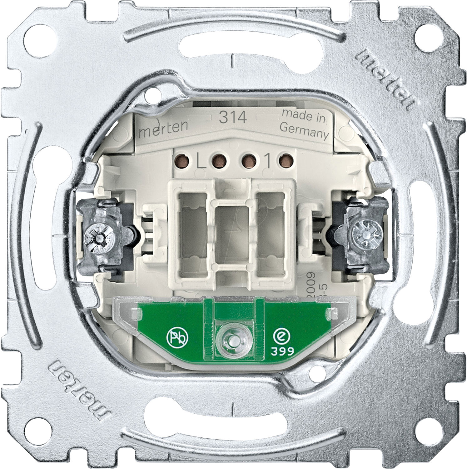 4042811144555 - Wechselschalter-Einsatz QuickFlex up 1f Ko Kontroll 16AX MEG3606-0000 - Merten