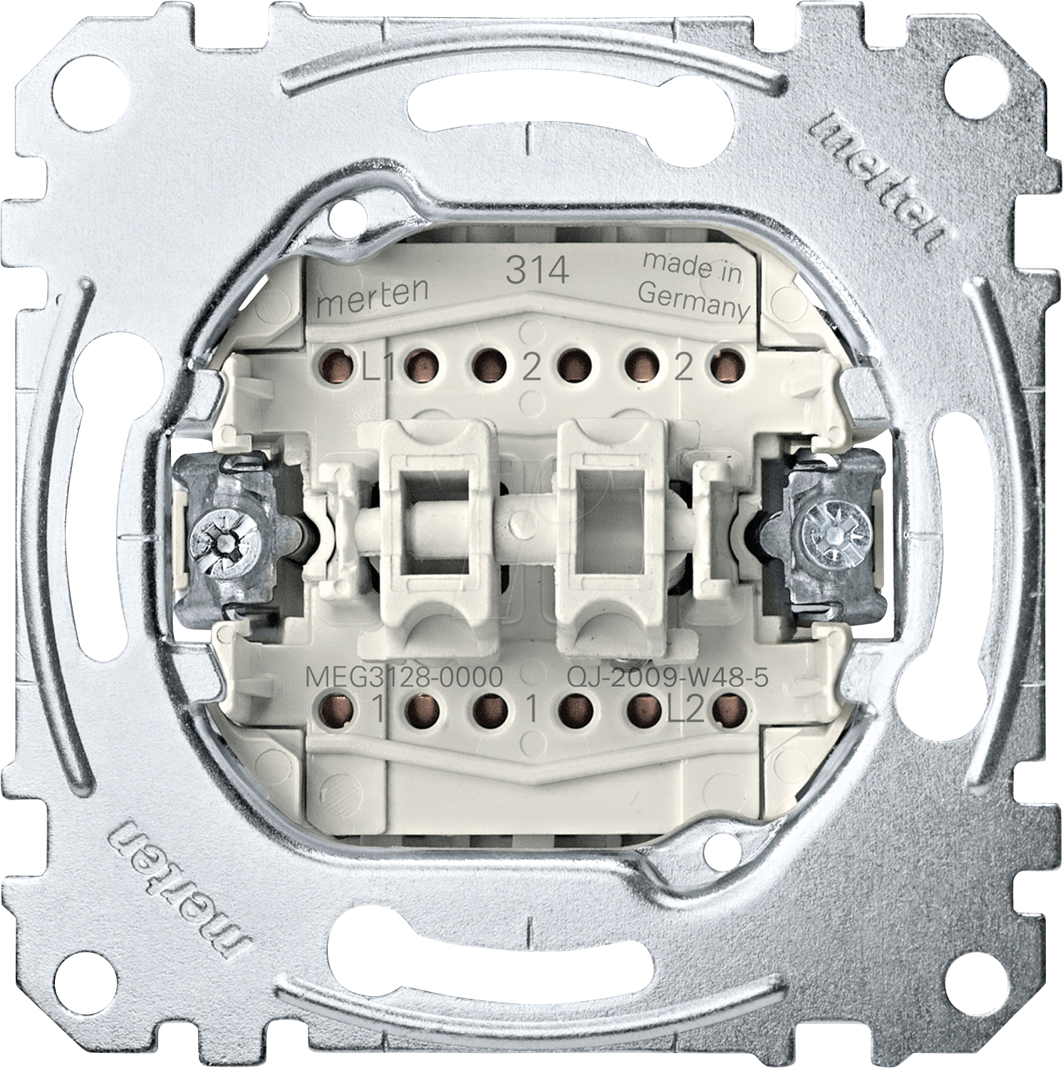 4042811144883 - ME 3128-0000 - Wechselschalter Wechseltaster-Einsatz 10 AX 10 A 250 V AC