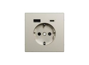 4042811221041 - Schutzkontakt Steckdose mit USB Ladegerät Typ MEG2367-6034 Unterputz 16 Ampere 250 Volt