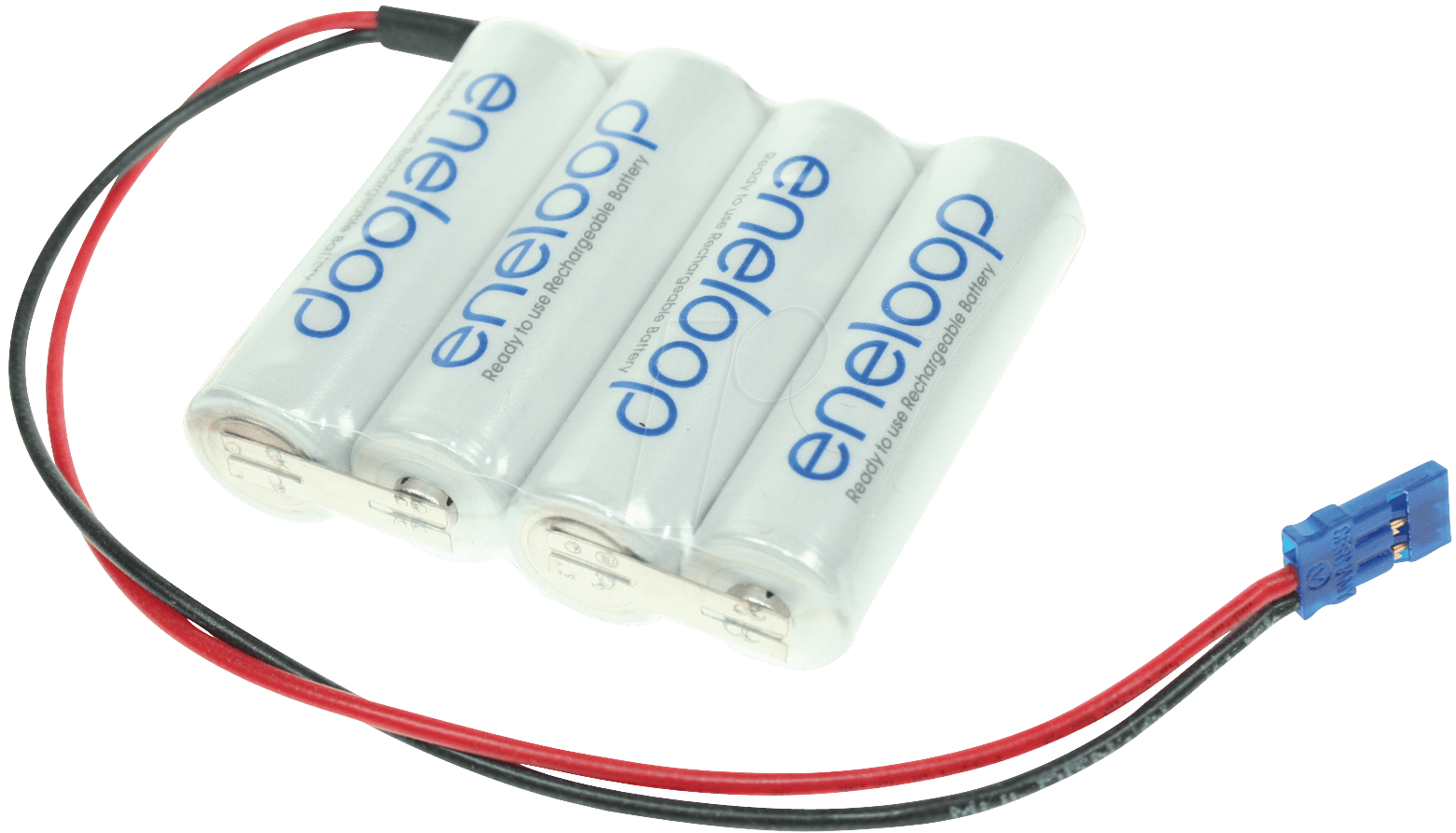 4042883240063 - eneloop Reihe F1x4 Graupner Akkupack 4x Mignon (AA) Kabel Stecker NiMH 48 V 1900 mAh