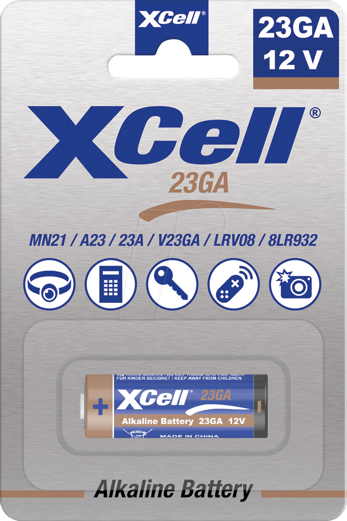 4042883801783 - XCELL 23GA - Alkaline Batterie 23GA 1er Blister