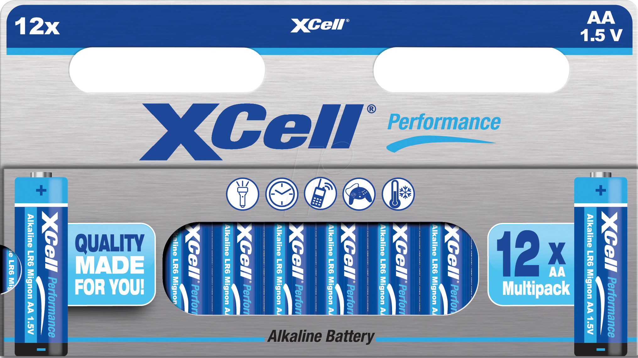 4042883802117 - XCELL 149653 - Alkaline Batterie AA (Mignon) 12er-Blister