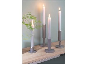 4042911402524 - Kerzenständer FINK RITMO Leuchter braun (hellbraun) B10cm H237cm T10cm Kerzenhalter