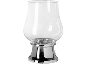 4042911463228 - Windlicht FINK PALINA Kerzenhalter Gr H 31 cm silberfarben Kerzenhalter mit Glas vernickelt