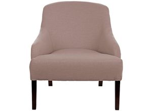 4042911603822 - Sessel FINK Colin Gr Flachgewebe LEINENOPTIK B H T 73 cm x 83 cm x 94 cm rosa (rose) mit einem massiven Buchenholzgestell in verschiedenen Farbvarianten