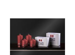 4042911725043 - Stumpenkerze FINK CANDLE rot H10cm Ø8cm Kerzen 4042911725043 - Stumpenkerze FINK CANDLE rot H10cm Ø8cm Kerzen