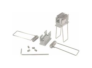 4042943140869 - Reprofil Nutenstein mit Spannfedern Set 2 Stk - grey - Deko-light