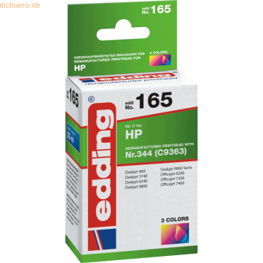 4043023601652 - Inkjetpatrone 3-farbig 4043023601652 EDDING 18-165 22 Millilit 4043023601652 - Inkjetpatrone 3-farbig 4043023601652 EDDING 18-165 22 Millilit