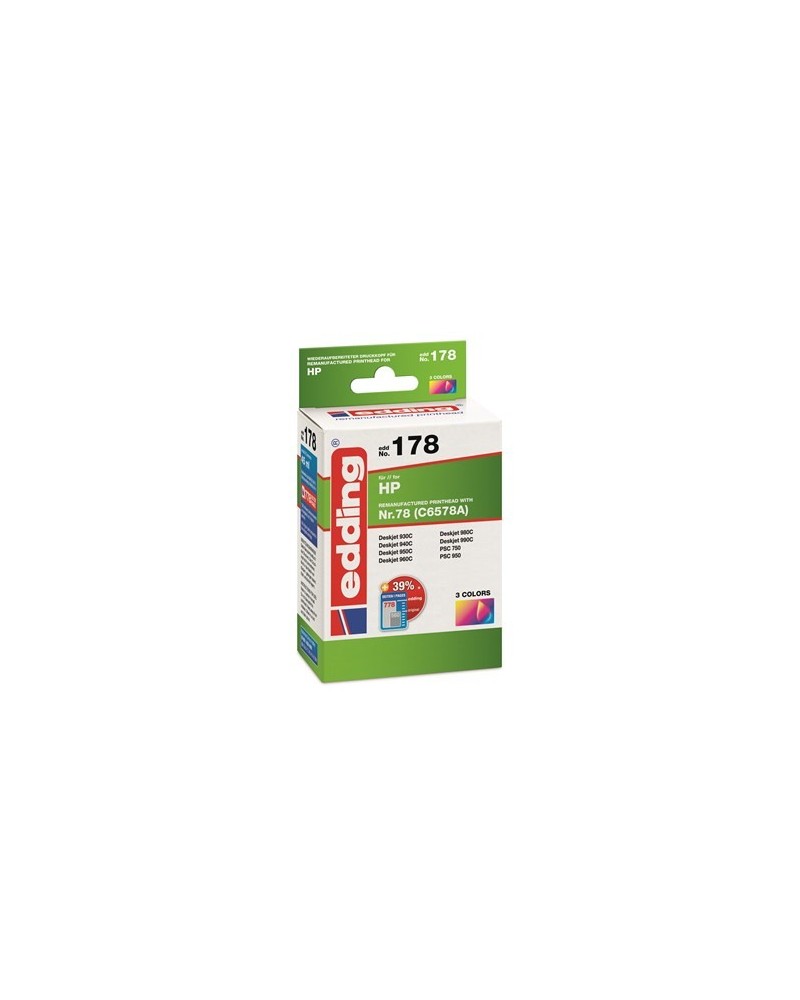 4043023601782 - Druckerpatrone 18-178 kompatibel zu HP 78A + 78D color (cyan   magenta   gelb) 4043023601782 Edding