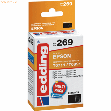 4043023602697 - Druckerpatrone 18-269 kompatibel zu Epson T0711 T0891 Doppelp