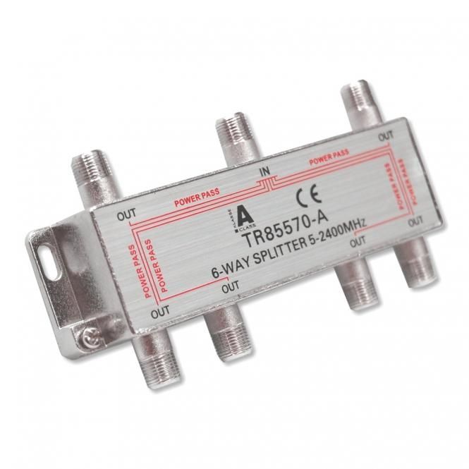 4043089042161 - SAT-Verteiler 6-fach Splitter F-Anschlüsse