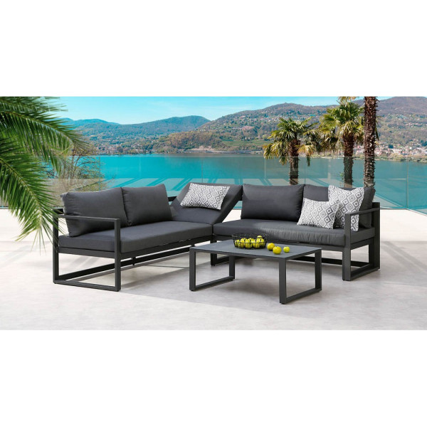 4043153107000 - Best Freizeitmoebel Lounge Gruppe 98693050 5 Personen Aluminium Anthrazit