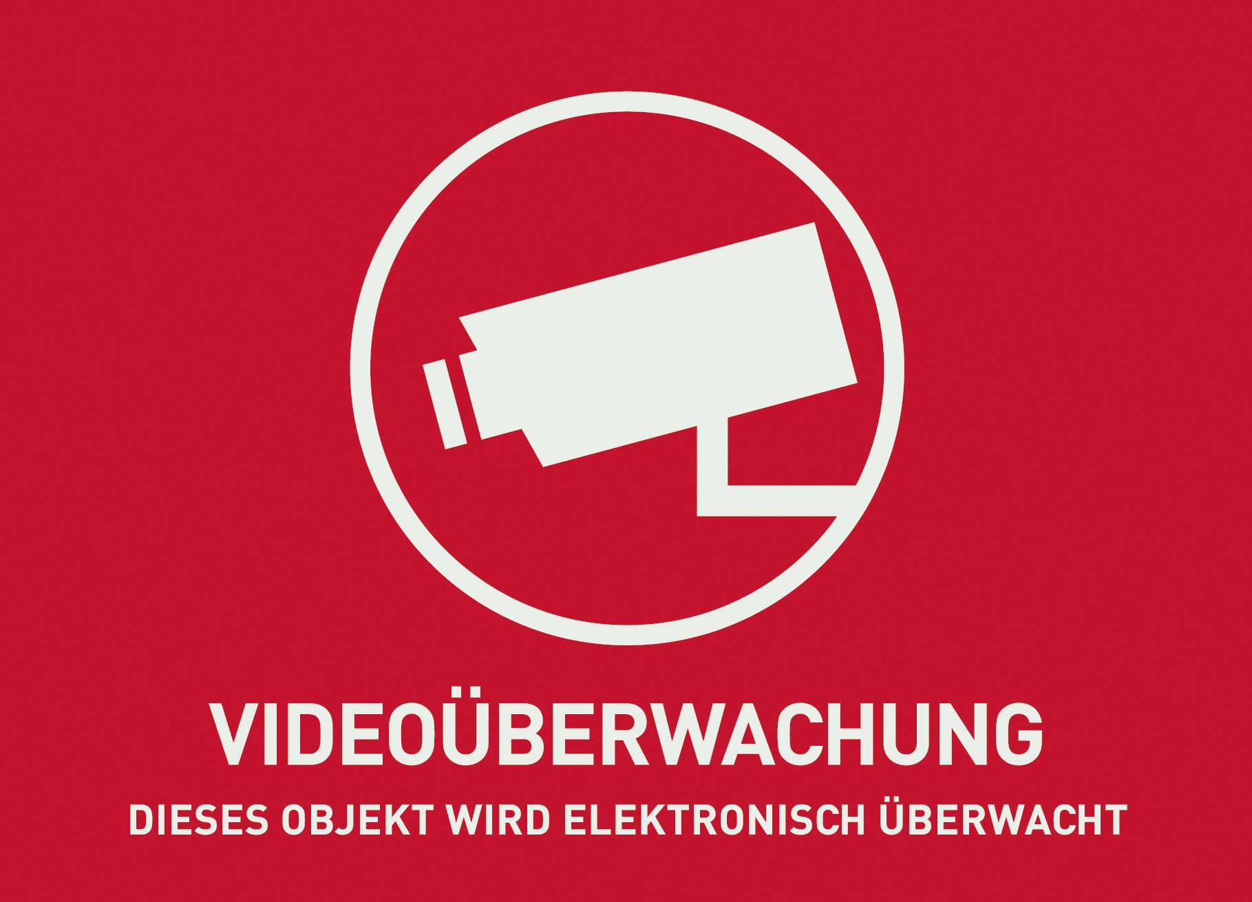 4043158023503 - ABUS Warnaufkleber Video -D- AU1321 74x525mm AU1321