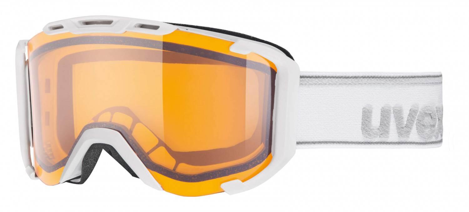 4043197242316 - uvex Snowstrike Skibrille (Farbe 1029 white mat lasergold lite clear)