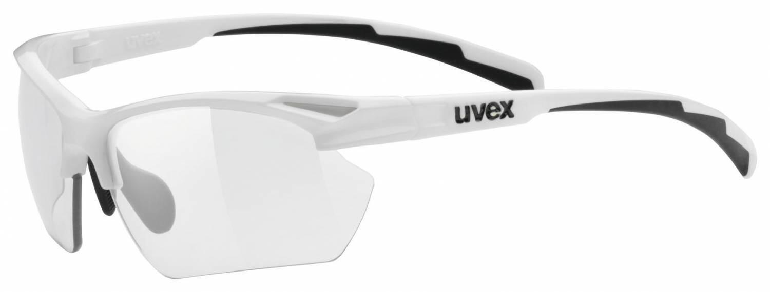 4043197264813 - uvex Sportstyle 802 V small Sportbrille (Farbe 8801 white variomatic smoke (S1-3))