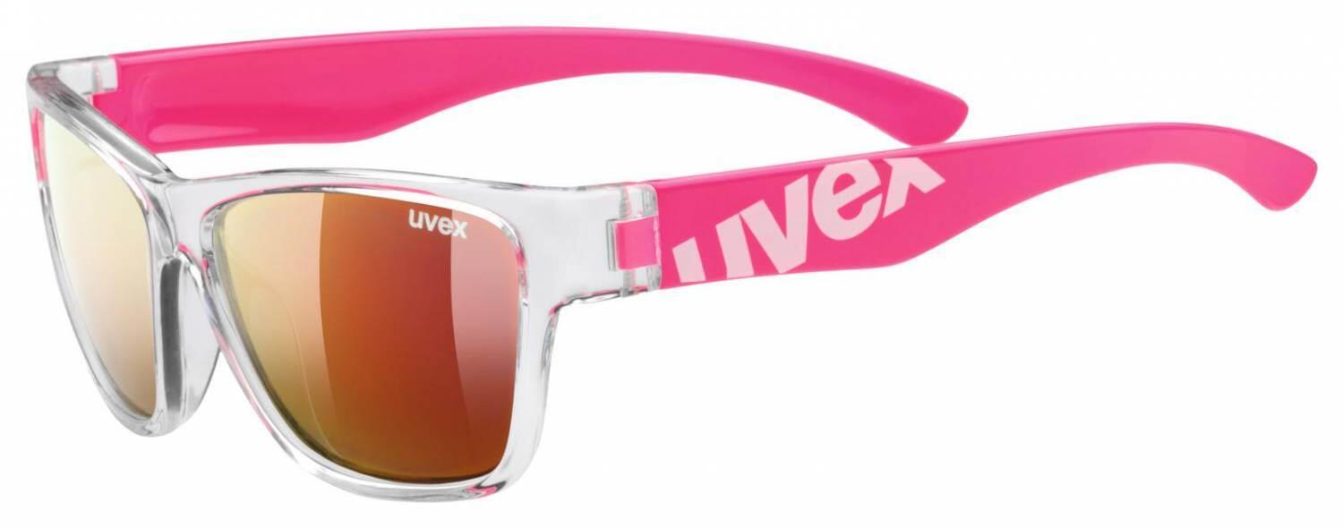 4043197264950 - uvex Sportstyle 508 Kinder Sonnenbrille (Farbe 9316 clear pink mirror red (S3))