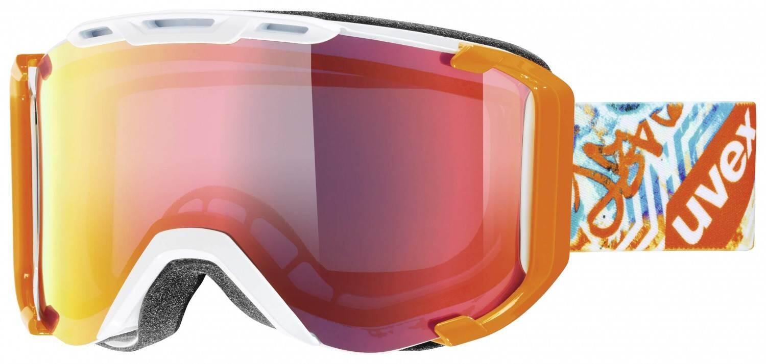 4043197287324 - uvex Snowstrike Litemirror Skibrille (Farbe 1326 white orange mirror red clear)