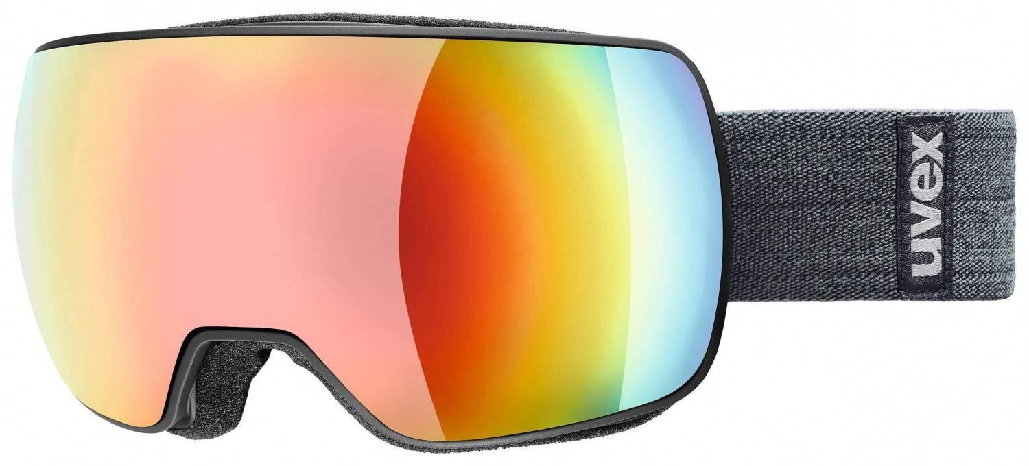 4043197303628 - uvex Compact Fullmirror Skibrille (Farbe 2030 black mat mirror rainbow rose (S3))