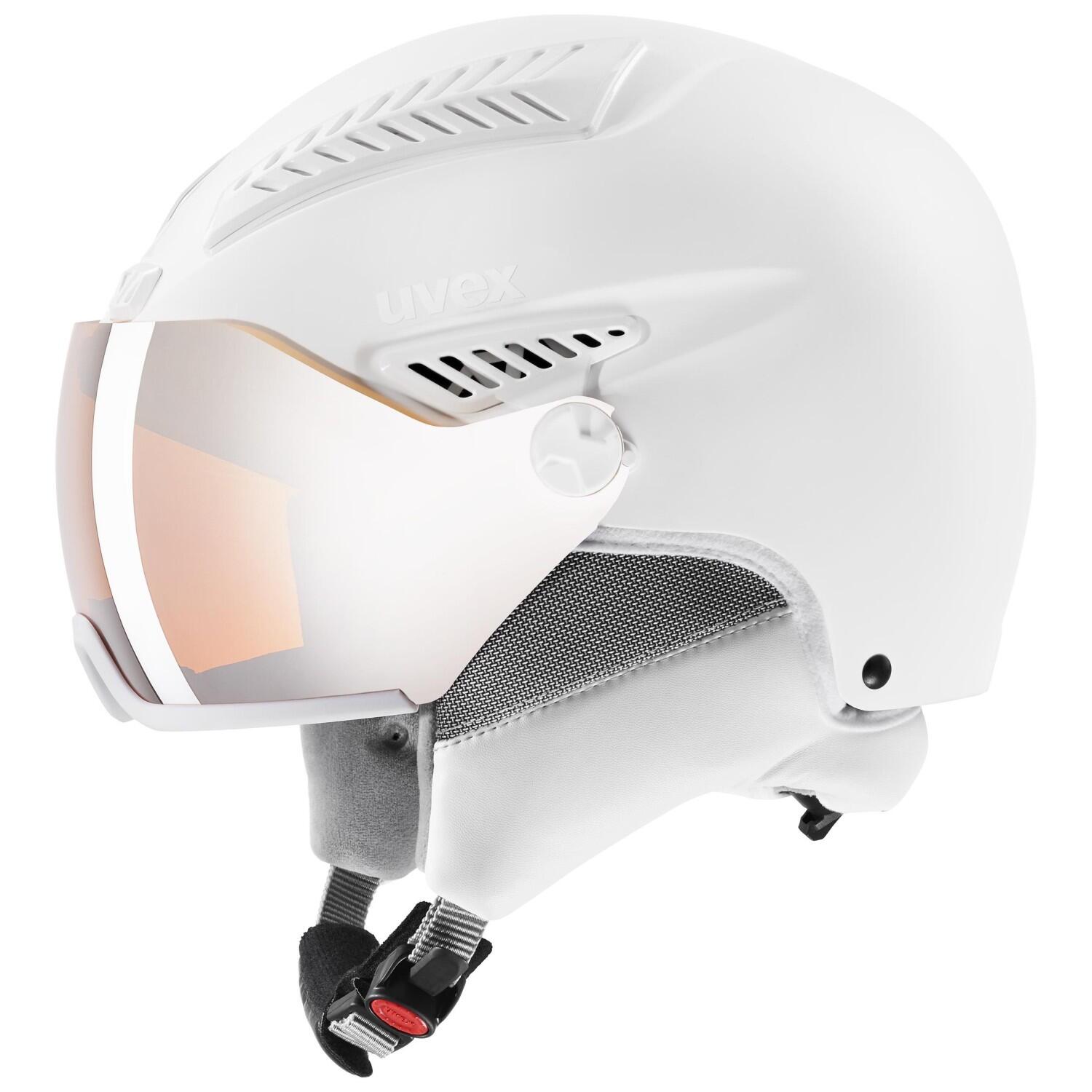 4043197327914 - uvex HLMT 600 Visor Skihelm (Größe 55-57 cm 50 all white mat)