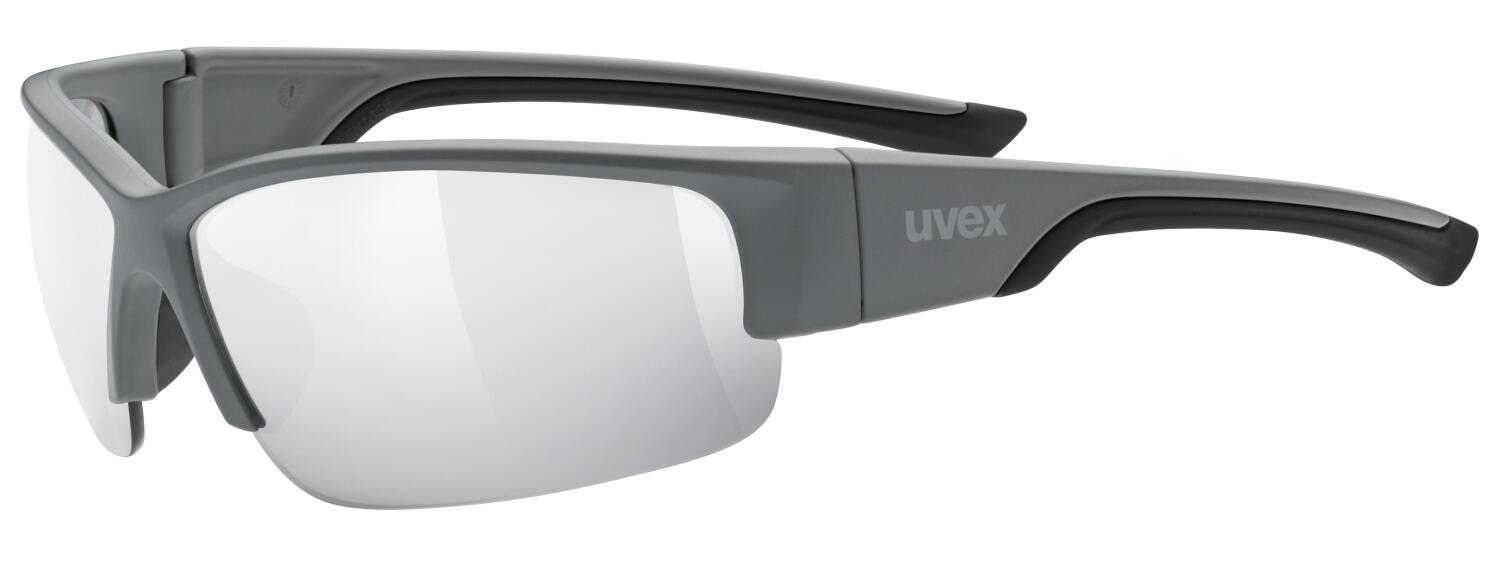 4043197333717 - uvex Sportstyle 215 Sportbrille (Farbe 5516 grey mat litemirror silver (S3))