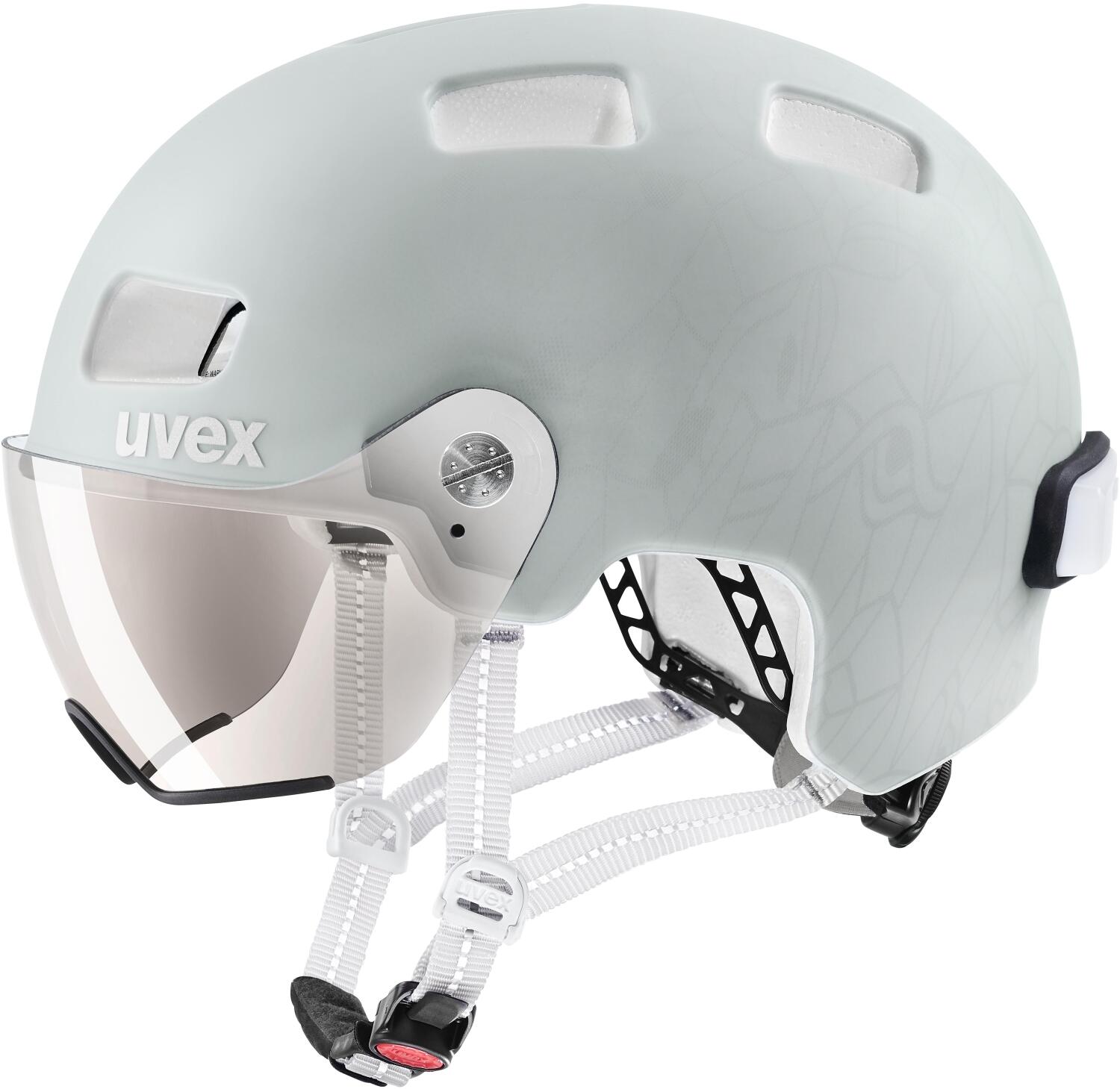 4043197347295 - uvex Rush Visor Fahrradhelm (Größe 55-58 cm 03 papyrus grey matt)