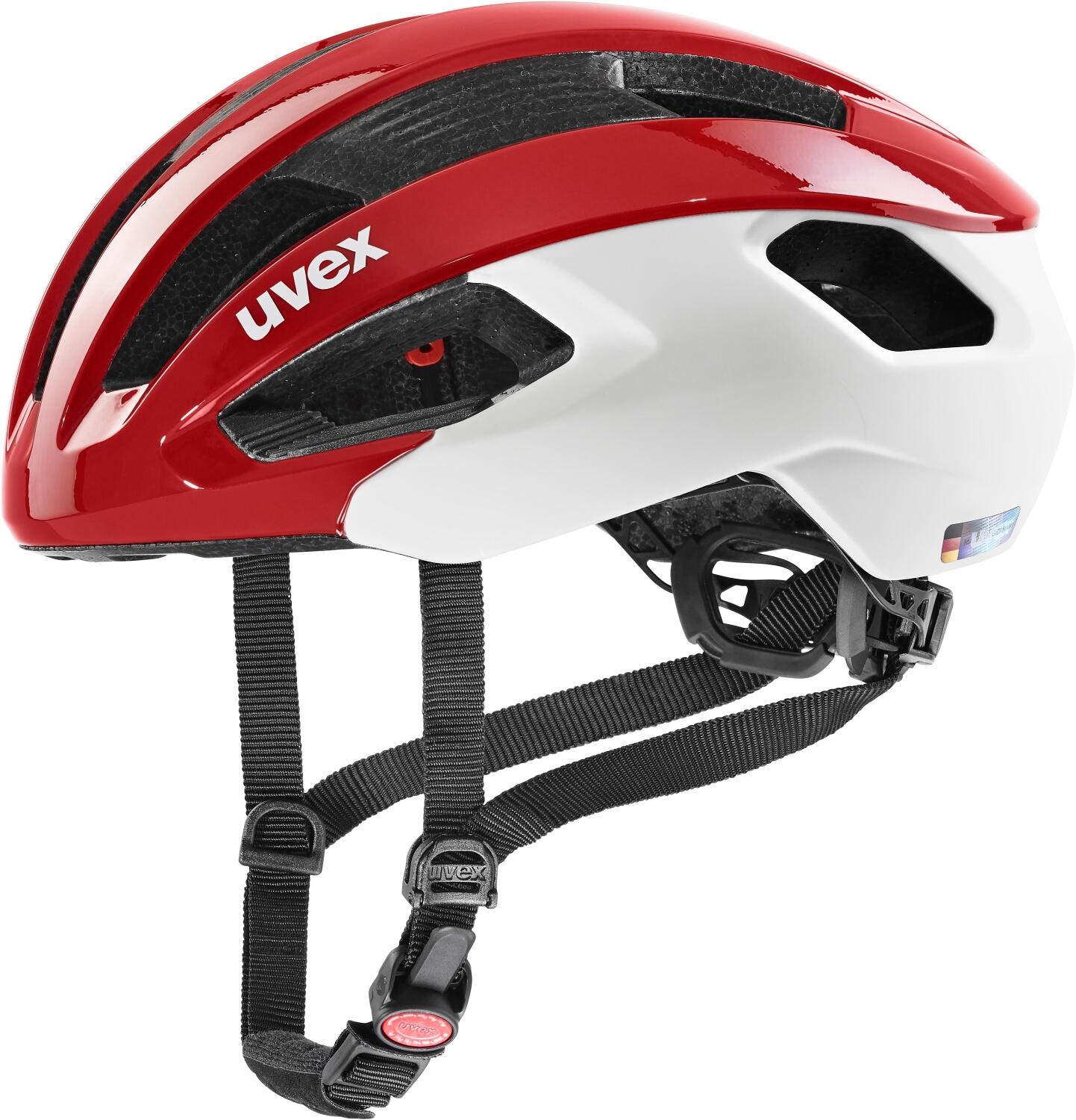 4043197347479 - uvex Rise cc Fahrradhelm (Größe 52-57 cm 03 red white matt)