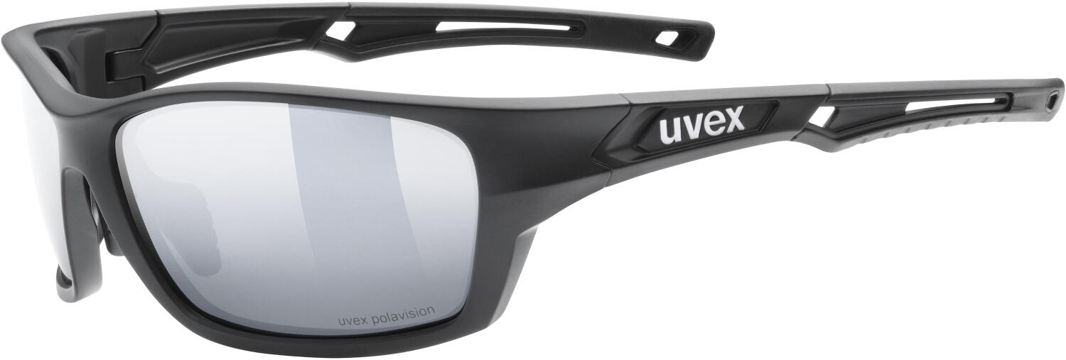 4043197348025 - uvex Sportstyle 232 Polavision Sonnenbrille (Farbe 2250 black mat polavision mirror silver (S3))