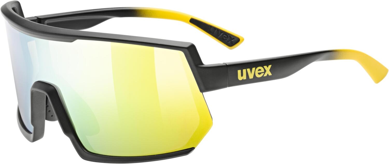 4043197360478 - uvex Sportstyle 235 Sportbrille (Farbe 2616 sunbee black matt mirror yellow (S3))