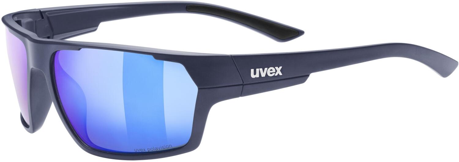 4043197360546 - uvex Sportstyle 233 Polavision Sonnenbrille (Farbe 4440 deep space matt polavision mirror blue (S3))