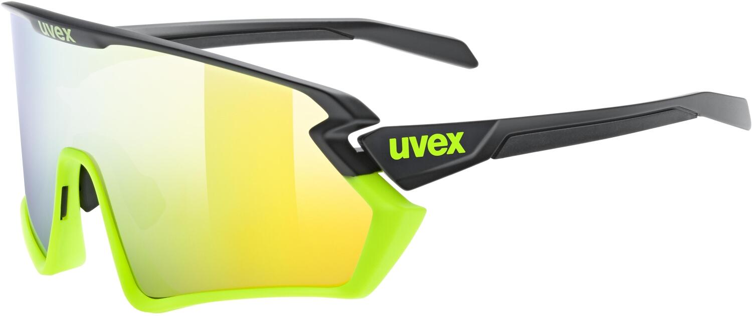 4043197360607 - uvex Sportstyle 231 20 Sportbrille (Farbe 2616 black yellow matt supravision mirror yellow (S3))