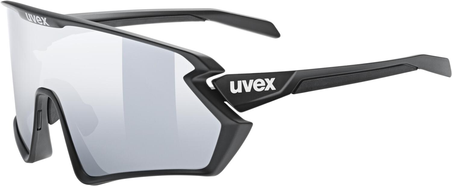 4043197360645 - uvex Sportstyle 231 20 Set Sportbrille (Farbe 2216 black matt supravision mirror silver (S2) clear (S0))