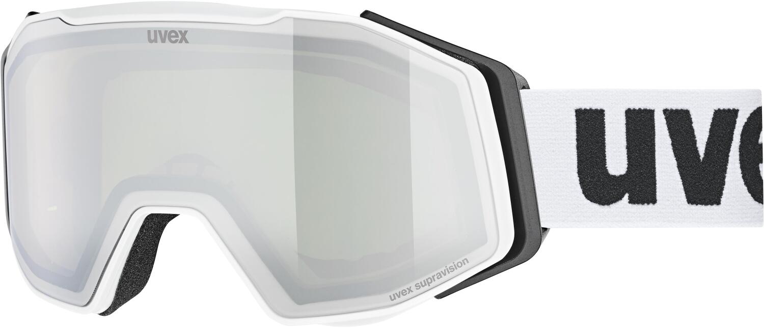 4043197375434 - uvex Gravity FM Brillenträger Skibrille (1030 white matt mirror silver clear green (S2))