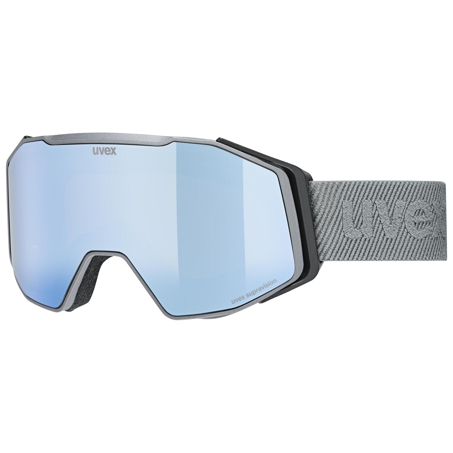 4043197375458 - uvex Gravity FM Brillenträger Skibrille (5030 rhino matt mirror ice smoke orange (S3))