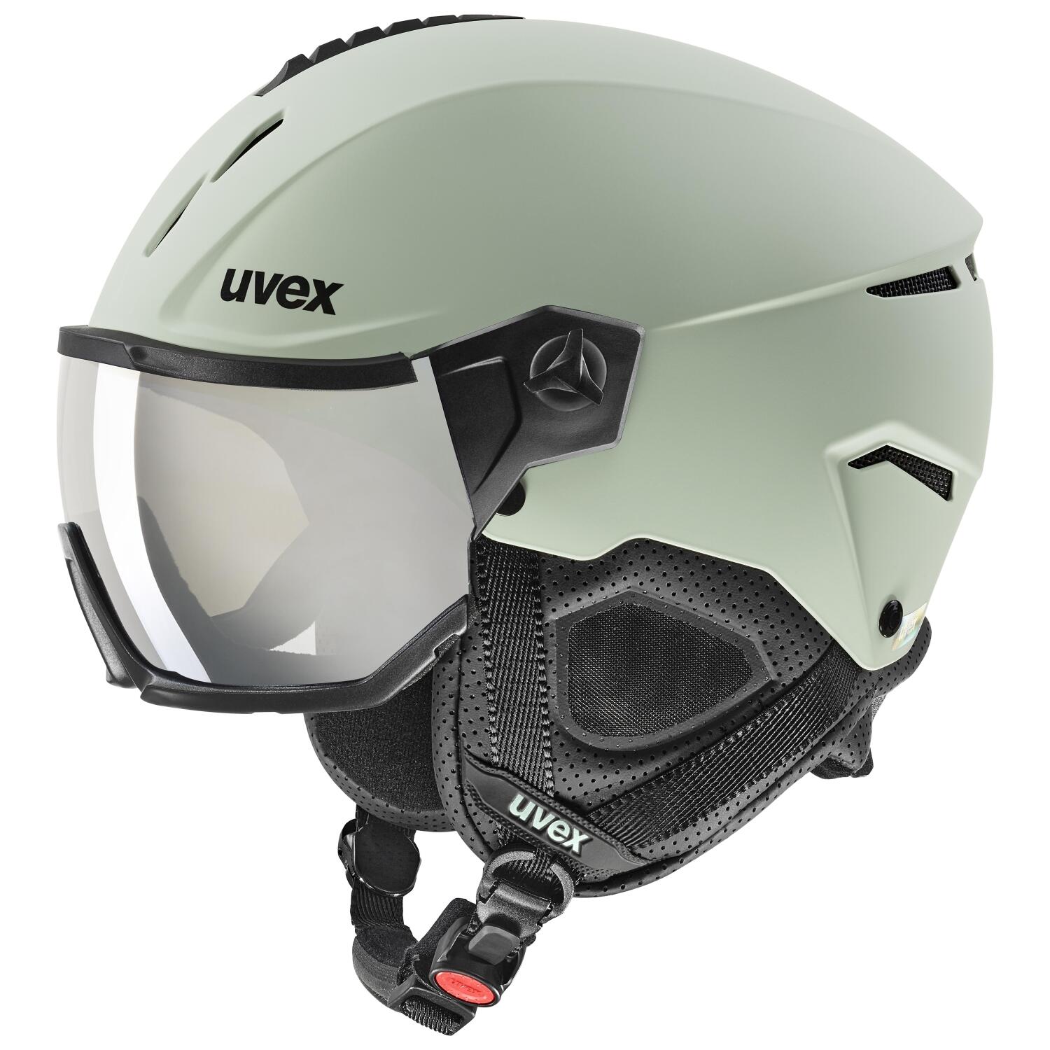 4043197376660 - uvex Instinct Visor Skihelm (60-62 cm 90 oxid green matt)