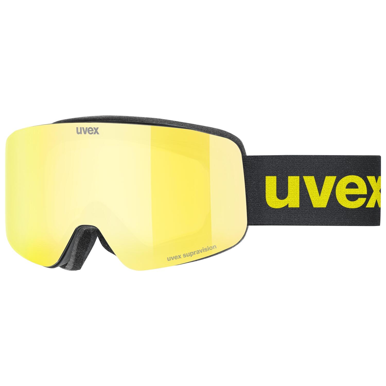4043197376905 - uvex pwdr FM Skibrille (6030 black matt mirror yellow green clear (S3))