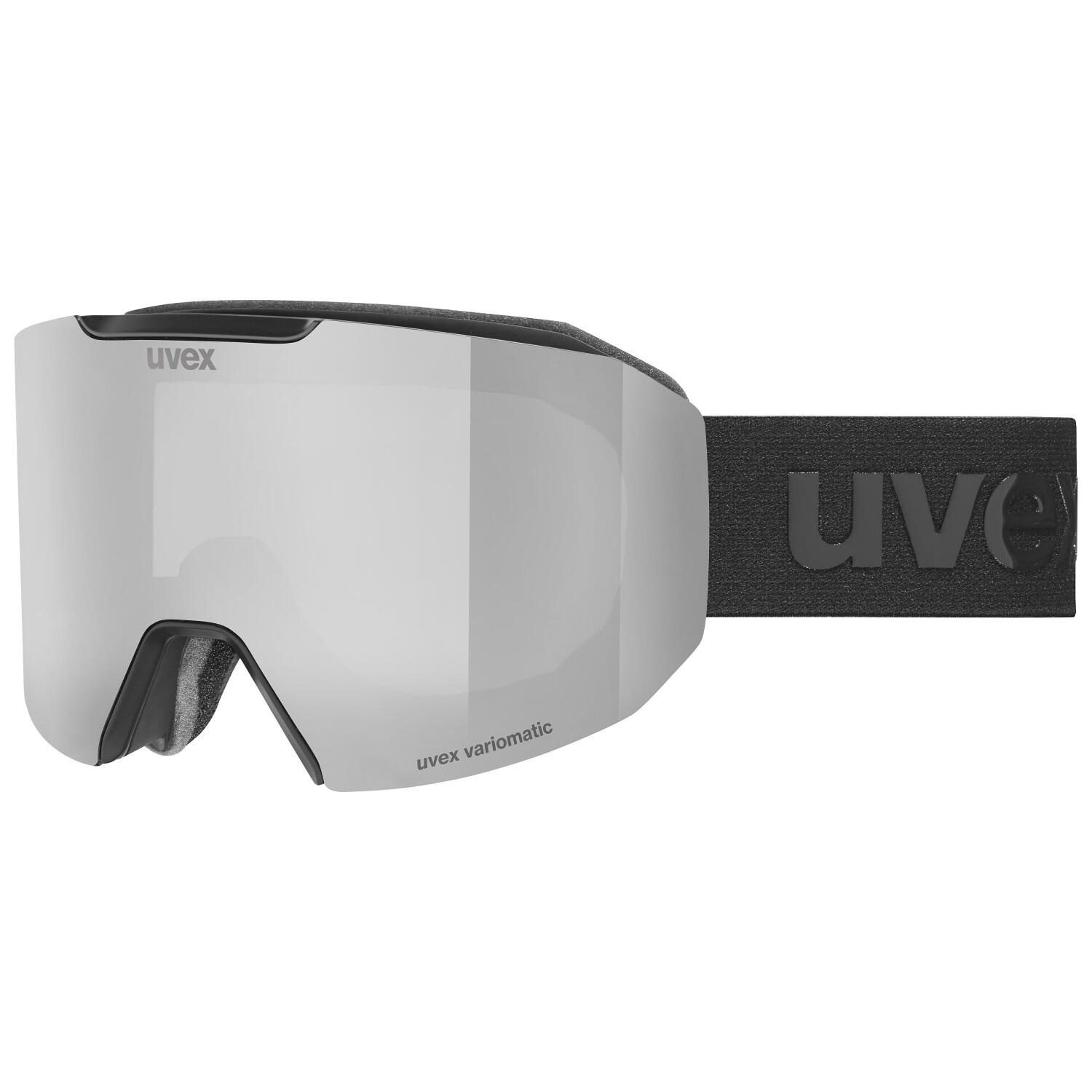 4043197377049 - uvex evidnt Attract Variomatic small Take Off (2030 black matt mirror silver variomatic clear (S1-S3))